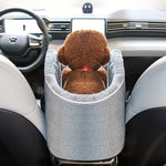 PETFANGFANG Cozy Pet Car Seat - Portable Dog & Cat Travel Bag with Secure Buckle Closure, Polyester Material for Small to Medium Pets
