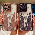 Luxury Peacock Wings Rhinestone Phone Case