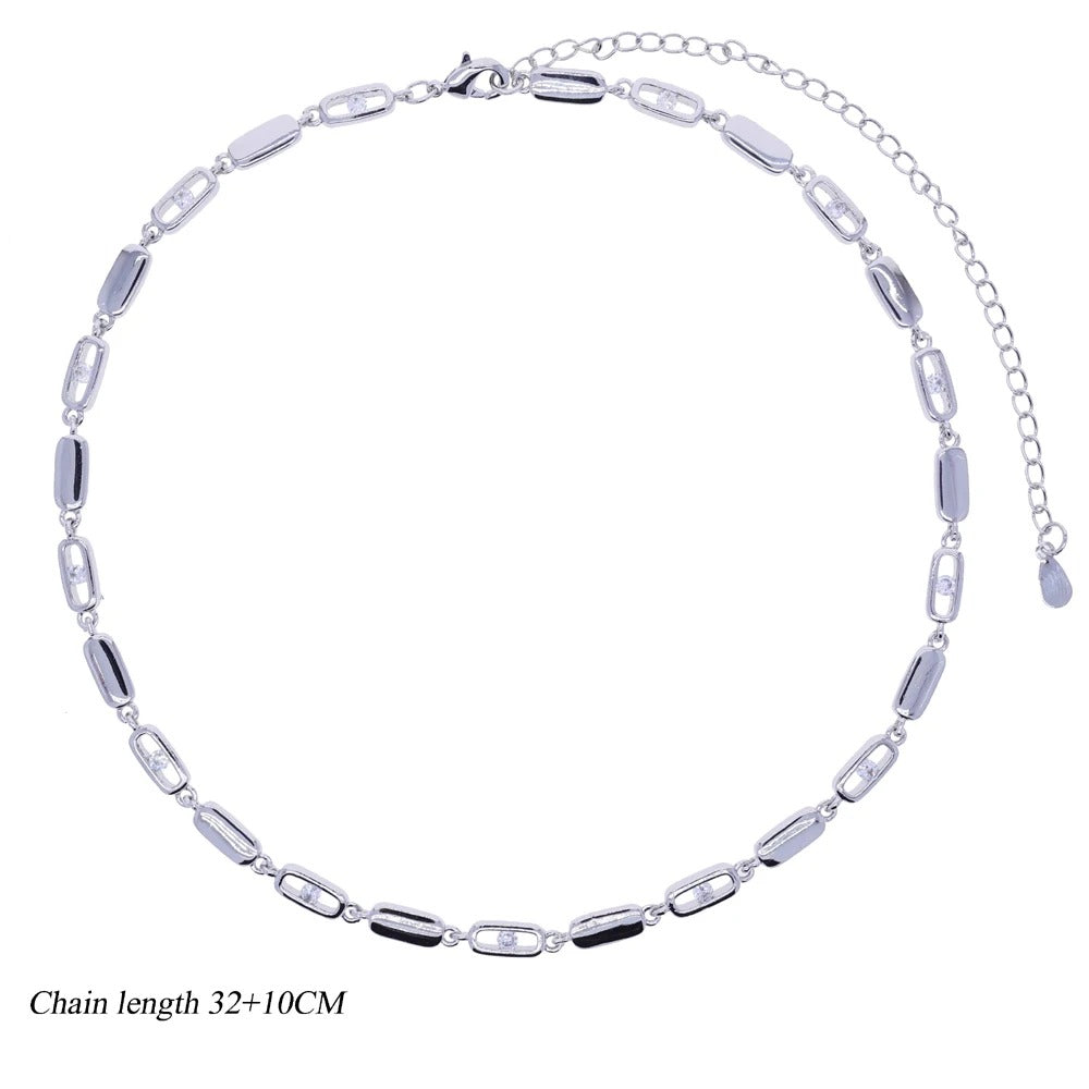 High Quality Geometric 5A CZ Tennis Chain Luxury Long Y Lariat Necklace For Women Fashion Rectangle Charm Choker Jewelry 2026