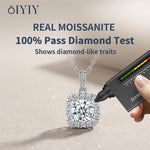 OIYIY Moissanite Necklace for Women 925 Sterling Silver D VVS1 GRA Certified Lab Grown Diamond Pendant Luxury Fine Jewelry Gift