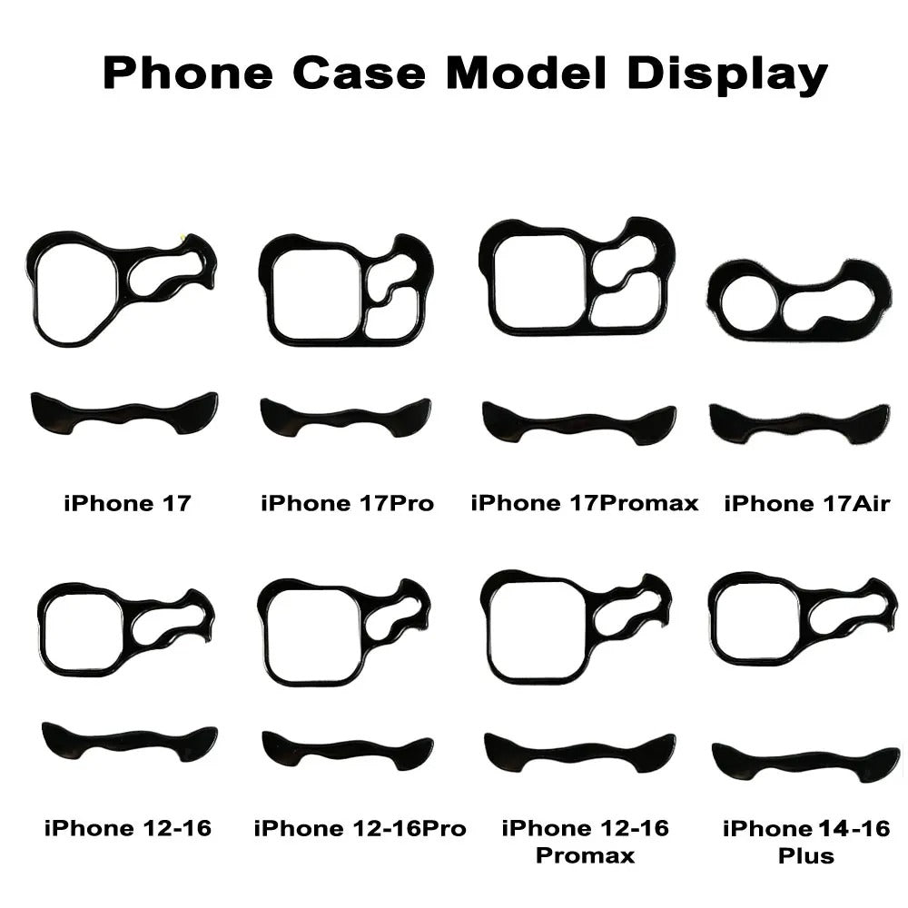 Irregular Metal Bumper Phone Case For IPhone 18 17 16 15 14 13 12 Pro Max Plus Lens Film Protect Bare Aluminum Shockproof Cover