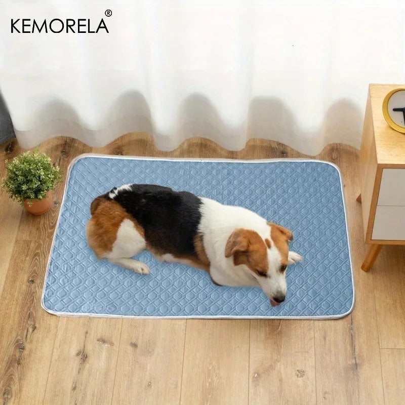KEMORELA 2PCS Dog Cooling Mat Summer Pet Cold Bed Extra Large For Small Big Dogs Pet Accessories Training Mat Washable Mat