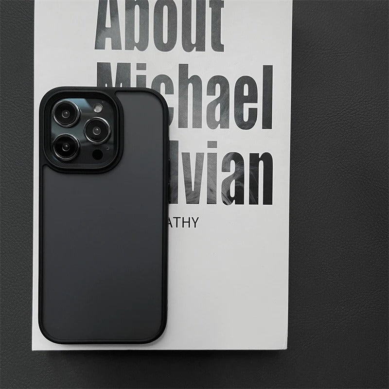 Armor Shockproof Hybrid Case for iPhone 18 17 15 16 Pro Max Matte Back Cover On Coque Iphone17Pro Screen Protective Bumper Shell