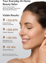 Three in one red light facial and neck beauty device, a skincare tool that eliminates skin swelling and tightens the skin