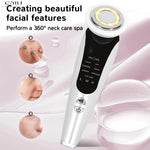 7 in 1 Facial Massager LED Light Therapy Skin Care Device Import Export Blackhead Remover Patented Electrode Head for Deep Clean