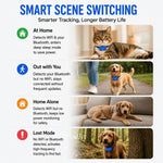 GPS Dog Cat 4G Tracker Built-in SIM with Real-Time Tracking Device, WiFi Home Positioning, IP67 Waterproof, Plan Required
