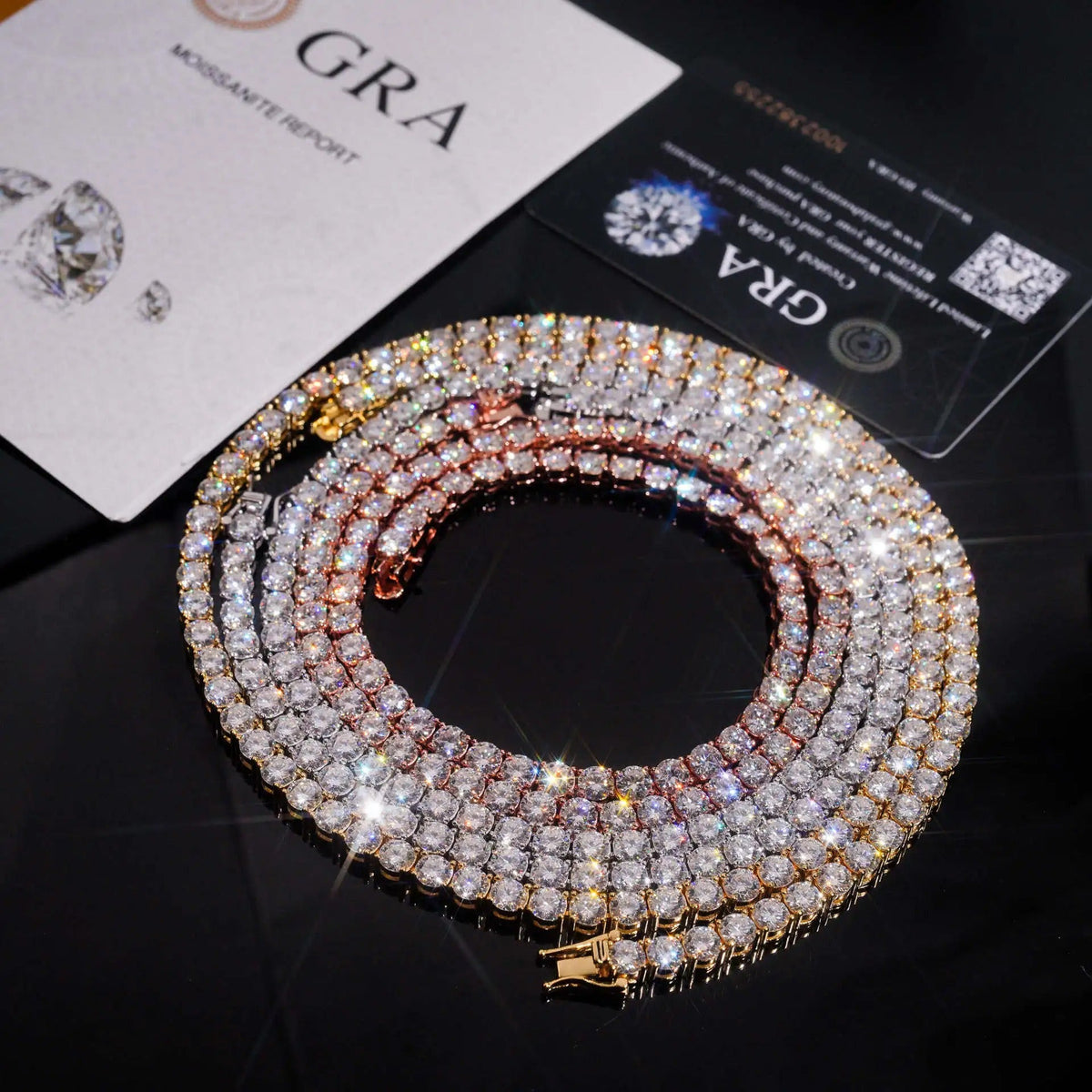 Wholesale Geometric Shiny Plain Micro Pave 5A Zirconia CZ Moon Shaped Chain Choker Necklace Gold Color Fashion Women Jewelry Set