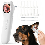 [1080P] 4-In-1 Pet Camera, Smart Detector For Pet Home Use, 1080P HD Ear Camera, See Inside Clearly With 4X Zoom, 12 Extra Inspection Heads Suitable For Checking For Dogs & Cats Ears, Nose, Hair & Mouth, USB Charging, Dog Stuff