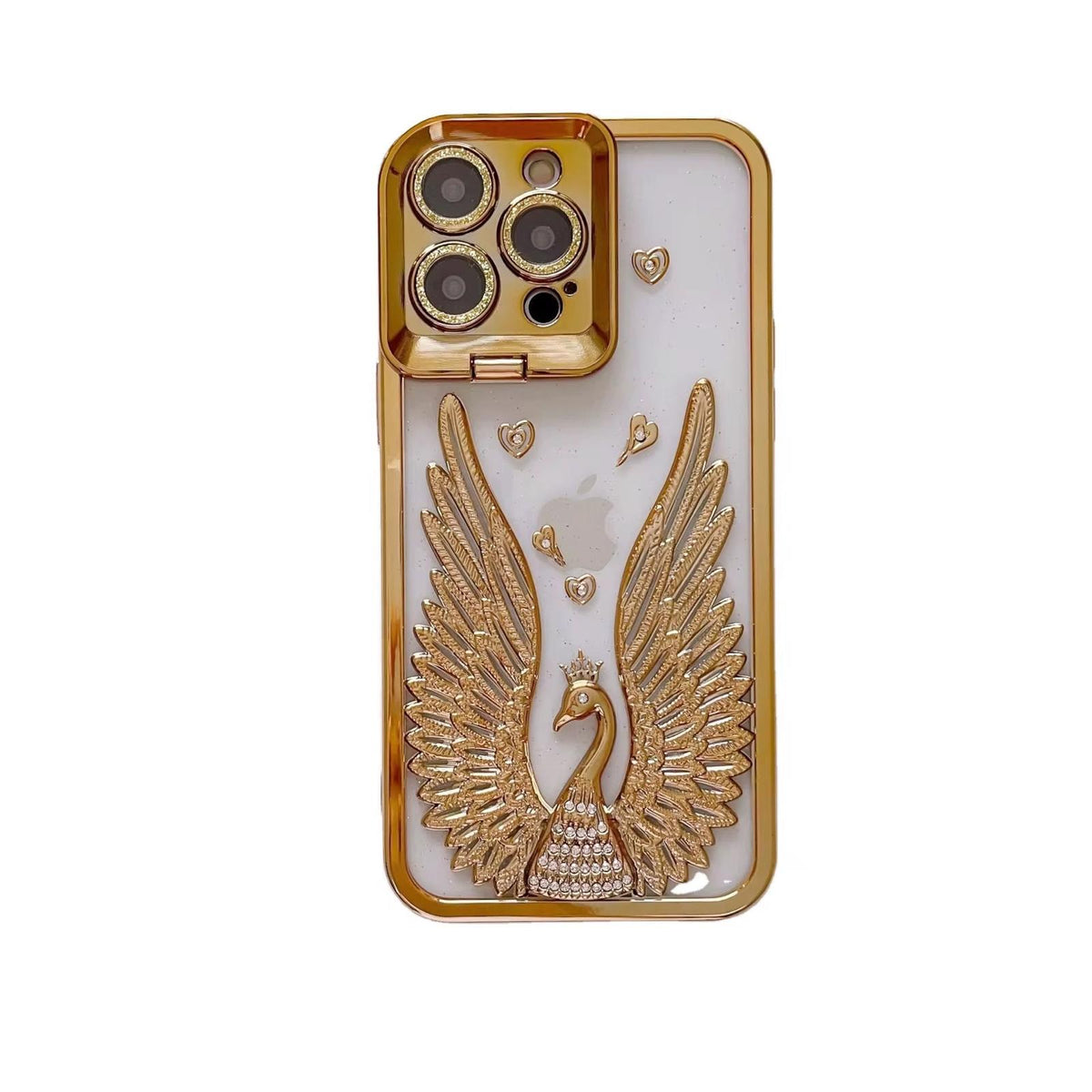 Luxury Peacock Wings Rhinestone Phone Case