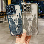 Luxury Peacock Wings Rhinestone Phone Case