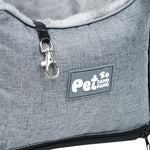 PETFANGFANG Cozy Pet Car Seat - Portable Dog & Cat Travel Bag with Secure Buckle Closure, Polyester Material for Small to Medium Pets