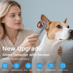 [1080P] 4-In-1 Pet Camera, Smart Detector For Pet Home Use, 1080P HD Ear Camera, See Inside Clearly With 4X Zoom, 12 Extra Inspection Heads Suitable For Checking For Dogs & Cats Ears, Nose, Hair & Mouth, USB Charging, Dog Stuff