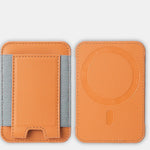 For Magsafe Card Holder Wallet Elastic Leather Pattern Case For iPhone 16 15 12 13 14 17Pro Max S25 Ultra Magnet Phone Bag Cover