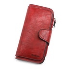 Fashion Wallet Woman Long Clutch PU Leather Hand Bag Large Capacity Card Holder Zipper Coin Purse Money Bag for Ladies