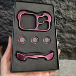 Irregular Metal Bumper Phone Case For IPhone 18 17 16 15 14 13 12 Pro Max Plus Lens Film Protect Bare Aluminum Shockproof Cover