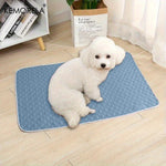 KEMORELA 2PCS Dog Cooling Mat Summer Pet Cold Bed Extra Large For Small Big Dogs Pet Accessories Training Mat Washable Mat