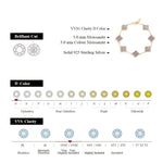CHARMING Sparkling S925 Silver Top Quality Round Cut Moissanite Diamond Bracelet For Women Engagement Wedding Party Jewelry Gift