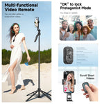 AI Smart Gimbal Tripod Selfie Stick Foldable 360° Auto Follow-Up Face Tracking Gimbal All-in-one Phone Holder For smartphone
