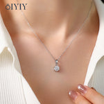 OIYIY 1-3ct Moissanite Necklace 925 Sterling Silver VVS1 GRA Certified Lab Grown Diamond Pendant Luxury Fine Jewelry Gift