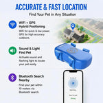 GPS Dog Cat 4G Tracker Built-in SIM with Real-Time Tracking Device, WiFi Home Positioning, IP67 Waterproof, Plan Required
