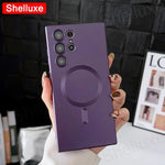 Luxury For Magsafe Magnetic Soft TPU Case Shelluxe For Samsung Galaxy S26 S25 EDGE S24 S23 S22 Ultra S21 Plus S20 FE Phone Cover